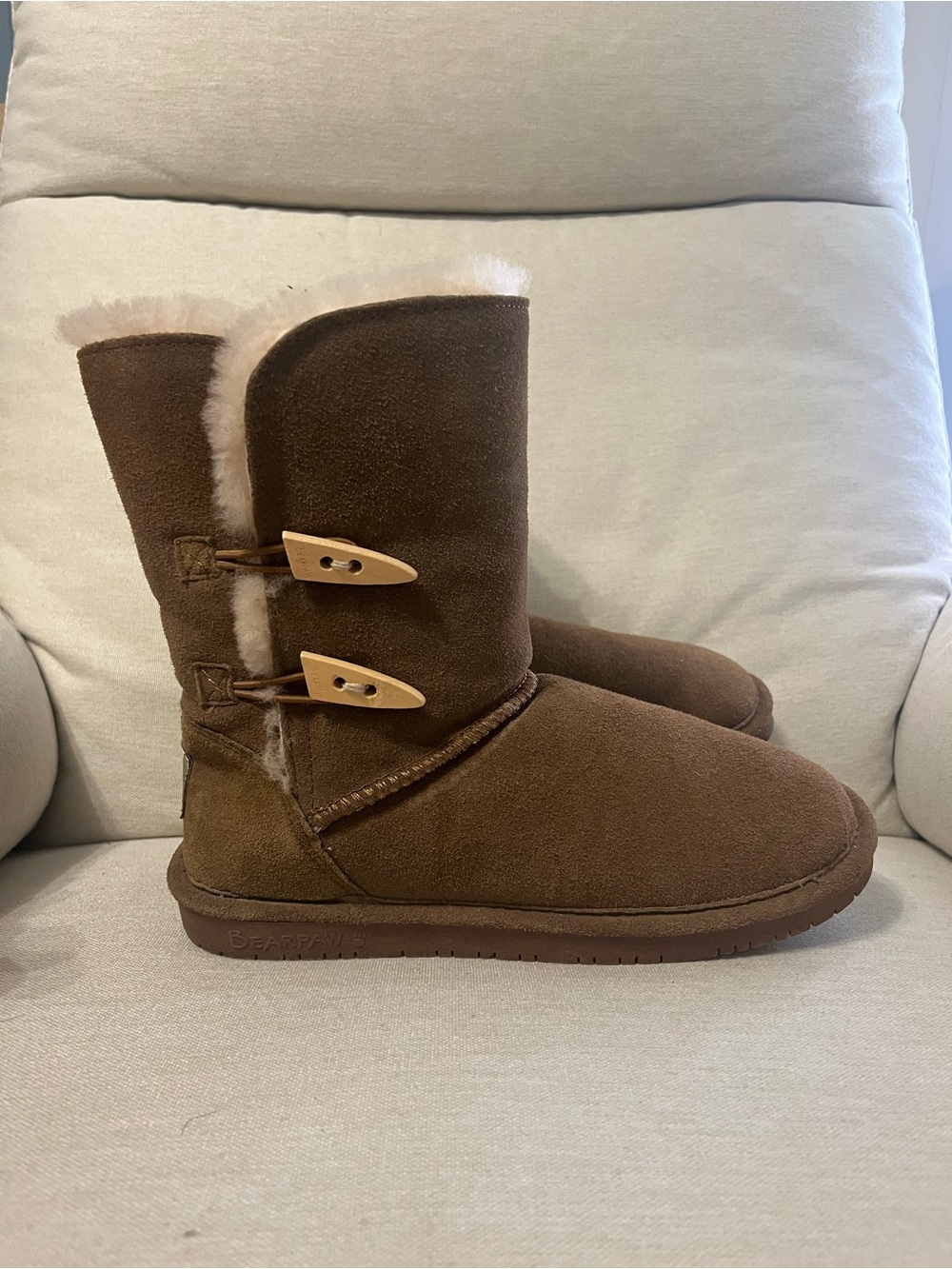BearPaw Brown Suede Boots - Women's
